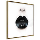 Artgeist Poster Affisch Black Lipstick [Poster] 30x30 A3-DRBPRP0024l_zr