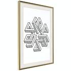Artgeist Poster Affisch Geometric Clover [Poster] 40x60 A3-DRBPRP0804l_zr_pp