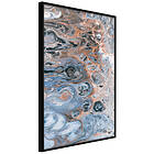 Artgeist Poster Affisch Sienna Blue Marble [Poster] 20x30 A3-DRBPRP0792s_cr