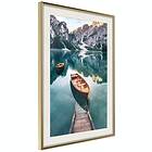 Artgeist Poster Affisch Boats In Dolomites [Poster] 40x60 A3-DRBPRP0598l_zr_pp