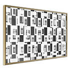 Artgeist Poster Affisch Abstract Windows [Poster] 30x20 A3-DRBPRP0073s_zr