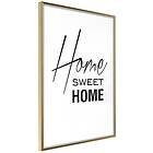 Artgeist Poster Affisch Black and Home Sweet White: [Poster] 40x60 A3-DRBPRP1273l_zr