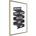 Artgeist Poster Affisch Dreams don't work [Poster] 30x45 A3-DRBPRP0437m_zr