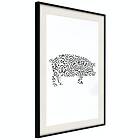 Artgeist Poster Affisch Black and White Piggy [Poster] 30x45 A3-DRBPRP1574m_cr_pp