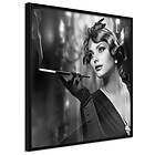 Artgeist Poster Affisch Lady with Cigarette [Poster] 20x20 A3-DRBPRP0039_cr
