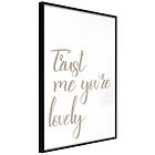 Artgeist Poster Affisch Trust Me You're Lovely [Poster] 30x45 A3-DRBPRP0879m_cr
