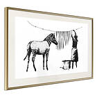 Artgeist Poster Affisch Washing Zebra Banksy: [Poster] 45x30 A3-DRBPRP0159m_zr_pp