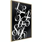 Artgeist Poster Affisch Calligraphy of Numbers [Poster] 20x30 A3-DRBPRP0771s_zr