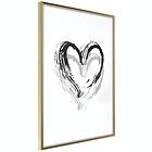 Artgeist Poster Affisch Brush Heart [Poster] 20x30 A3-DRBPRP0440s_zr