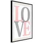 Artgeist Poster Affisch Grey Love [Poster] 20x30 A3-DRBPRP1247s_cr_pp