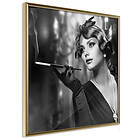 Artgeist Poster Affisch Lady with Cigarette [Poster] 30x30 A3-DRBPRP0039l_zr