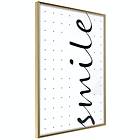 Artgeist Poster Affisch Black and Smile White: [Poster] 40x60 A3-DRBPRP0837l_zr