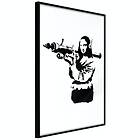 Artgeist Poster Affisch Banksy Mona Lisa with Rocket Launcher [Poster] 40x A3-DRBPRP1514l_cr 40X