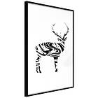 Artgeist Poster Affisch Black and White Deer [Poster] 30x45 A3-DRBPRP1573m_cr