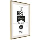 Artgeist Poster Affisch The Best Things in Life Are Free [Poster] 30x45 A3-DRBPRP0358m_zr_pp