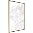 Artgeist Poster Affisch Cream Monstera [Poster] 20x30 A3-DRBPRP1039s_zr