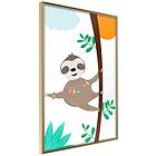 Artgeist Poster Affisch Happy Sloth [Poster] 20x30 A3-DRBPRP1407s_zr