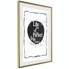 Artgeist Poster Affisch Life Does Not Have To Be Perfect Wonderful [ A3-DRBPRP0436l_zr_pp