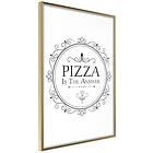 Artgeist Poster Affisch Pizza is the Answer [Poster] 30x45 A3-DRBPRP0339m_zr