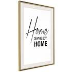 Artgeist Poster Affisch Black and Home Sweet White: [Poster] 30x45 A3-DRBPRP1273m_zr_pp