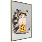 Artgeist Poster Affisch Gourmand Raccoon [Poster] 20x30 A3-DRBPRP1054s_zr