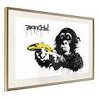 Artgeist Poster Affisch Monkey with Banana Banksy: [Poster] 90x60 A3-DRBPRP0161x_zr_pp