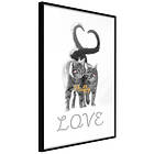 Artgeist Poster Affisch Fluffy Love [Poster] 40x60 A3-DRBPRP1605l_cr