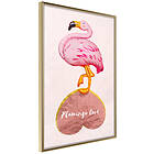 Artgeist Poster Affisch Flamingo in Love [Poster] 30x45 A3-DRBPRP1646m_zr