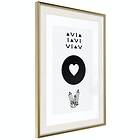 Artgeist Poster Affisch Heart and Crystals [Poster] 20x30 A3-DRBPRP0720s_zr_pp