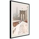 Artgeist Poster Affisch Brooklyn Bridge in Sepia [Poster] 30x45 A3-DRBPRP1451m_cr_pp