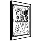 Artgeist Poster Affisch You Are Awesome [Poster] 30x45 A3-DRBPRP0356m_cr