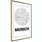 Artgeist Poster Affisch Retro Munich [Poster] 20x30 A3-DRBPRP0951s_zr