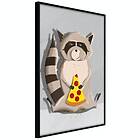 Artgeist Poster Affisch Gourmand Raccoon [Poster] 40x60 A3-DRBPRP1054l_cr