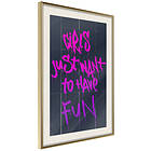 Artgeist Poster Affisch Girls Just Want to Have Fun [Poster] 40x60 A3-DRBPRP1515l_zr_pp