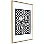Artgeist Poster Affisch Distorted Chessboard [Poster] 20x30 A3-DRBPRP0764s_zr