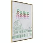 Artgeist Poster Affisch Rome in Watercolours [Poster] 30x45 A3-DRBPRP0973m_zr