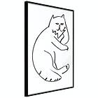 Artgeist Poster Affisch Cat Relaxing [Poster] 20x30 A3-DRBPRP1034s_cr