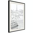 Artgeist Poster Affisch Sketch of Paris [Poster] 30x45 A3-DRBPRP1449m_cr_pp