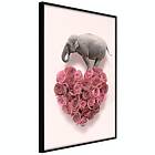 Artgeist Poster Affisch Enamored Elephant [Poster] 40x60 A3-DRBPRP0849l_cr