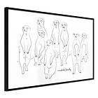 Artgeist Poster Affisch Meerkats Family [Poster] 30x20 A3-DRBPRP0142s_cr