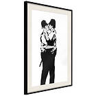 Artgeist Poster Affisch Kissing Coppers [Poster] 20x30 A3-DRBPRP1510s_cr_pp