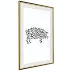 Artgeist Poster Affisch Black and White Piggy [Poster] 20x30 A3-DRBPRP1574s_zr_pp