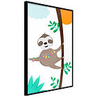 Artgeist Poster Affisch Happy Sloth [Poster] 20x30 A3-DRBPRP1407s_cr