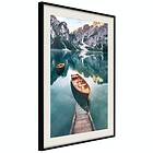 Artgeist Poster Affisch Boats In Dolomites [Poster] 20x30 A3-DRBPRP0598s_cr_pp