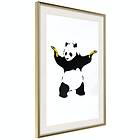 Artgeist Poster Affisch Panda with Guns [Poster] 40x60 A3-DRBPRP1513l_zr_pp