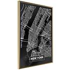 Artgeist Poster Affisch Negative New York Map: [Poster] 40x60 A3-DRBPRP1285l_zr
