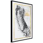 Artgeist Poster Affisch Isometric California Map: [Poster] 20x30 A3-DRBPRP0959s_cr