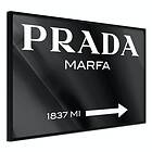 Artgeist Poster Affisch Prada in Black [Poster] 60x40 A3-DRBPRP0191l_cr