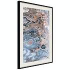 Artgeist Poster Affisch Sienna Blue Marble [Poster] 40x60 A3-DRBPRP0792l_cr_pp