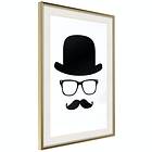 Artgeist Poster Affisch Retro Mustache [Poster] 30x45 A3-DRBPRP0430m_zr_pp